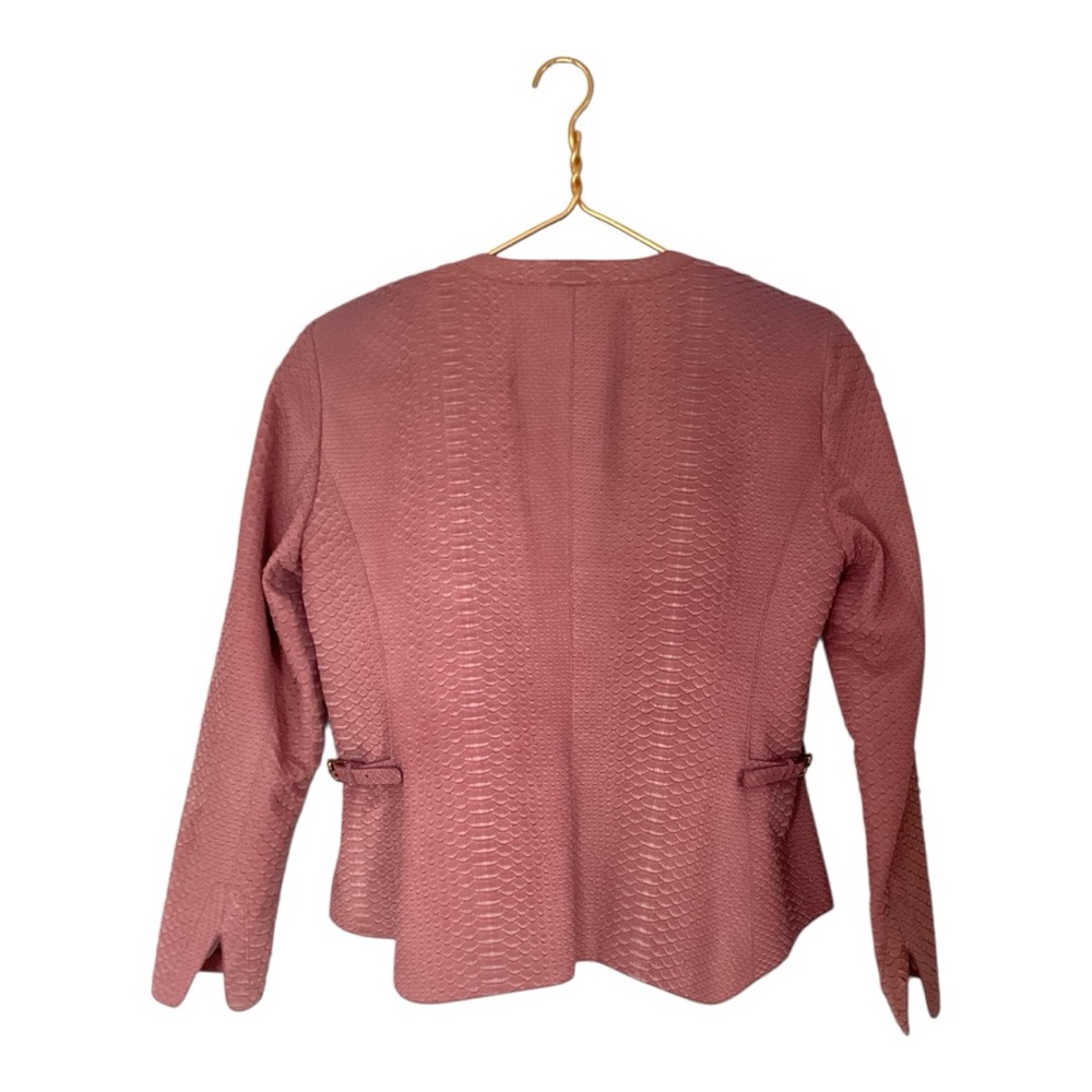 Giorgio Armani 100% Python Leather Pink Blazer Ja… - image 3